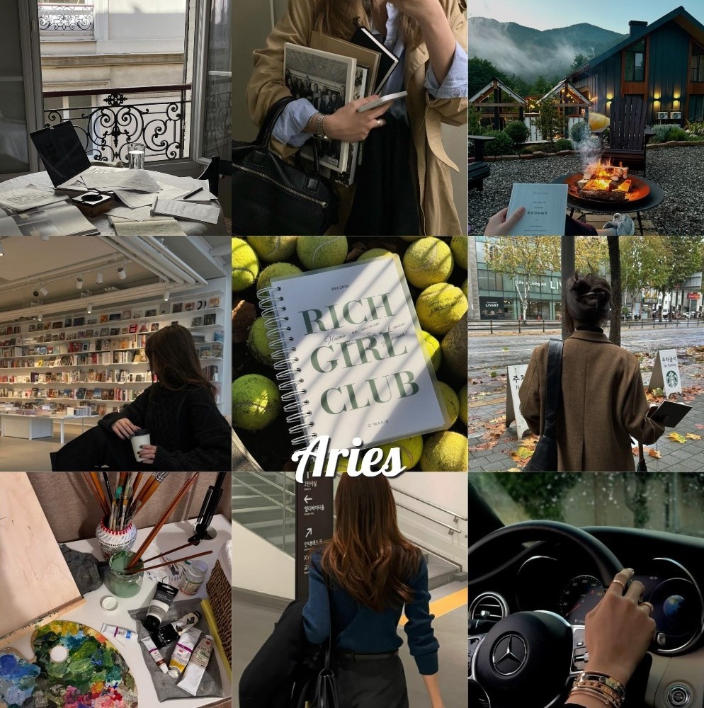 Коллаж для овна по 3-м характеристикам