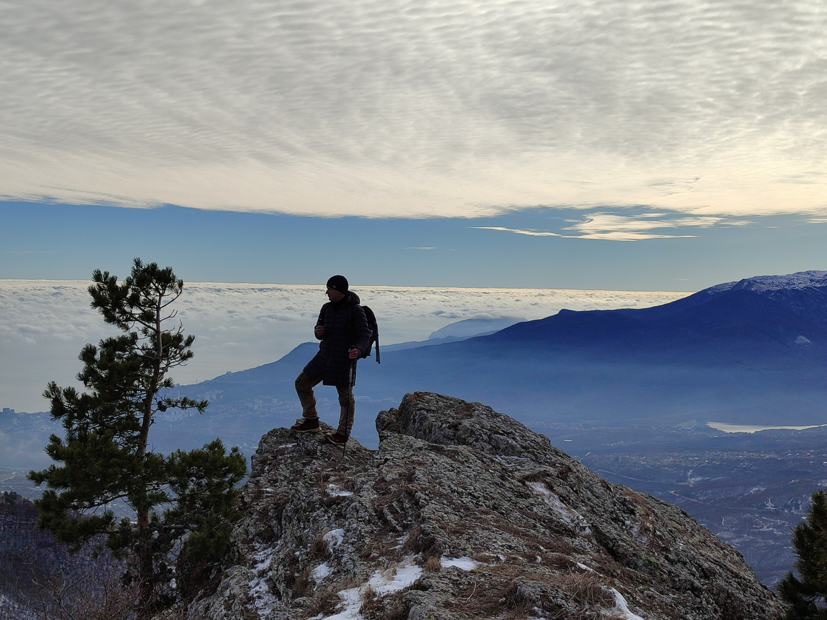 Крым, гора Демерджи, январь 2024