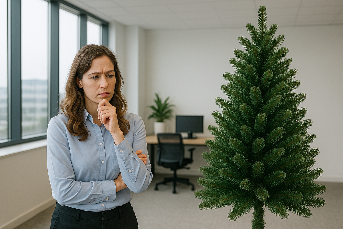Как выбрать искусственную елку для офиса