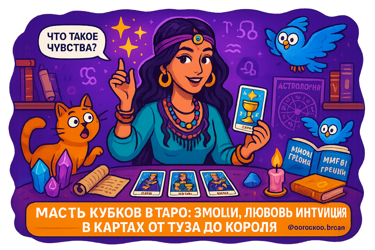    Масть Кубков в Таро как ключ к эмоциональному самопознанию и внутреннему росту Мария