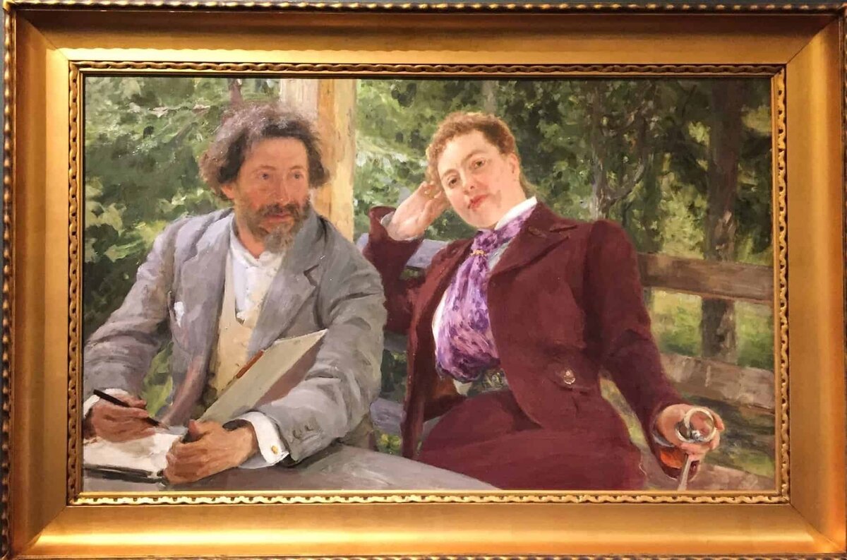 Илья Репин. Автопортрет с Натальей Борисовной Нордман-Северовой, 1903