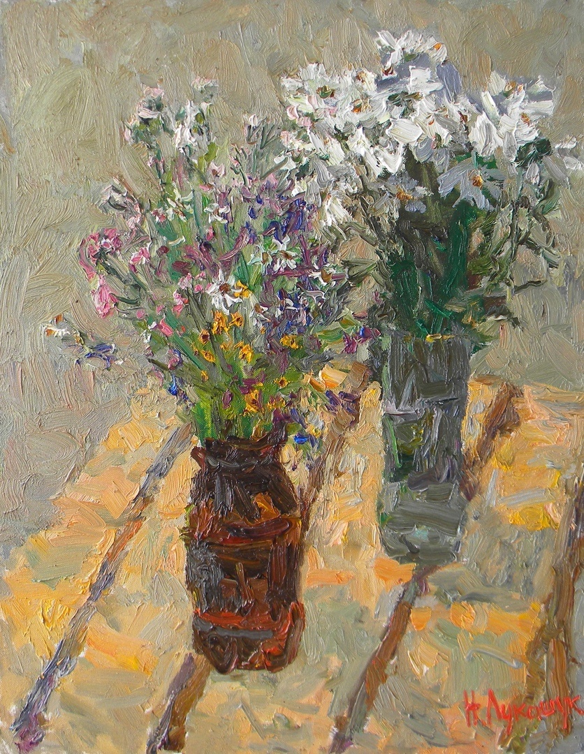 Николай Лукашук "Полевые цветы" 2019 холст, масло 70х50