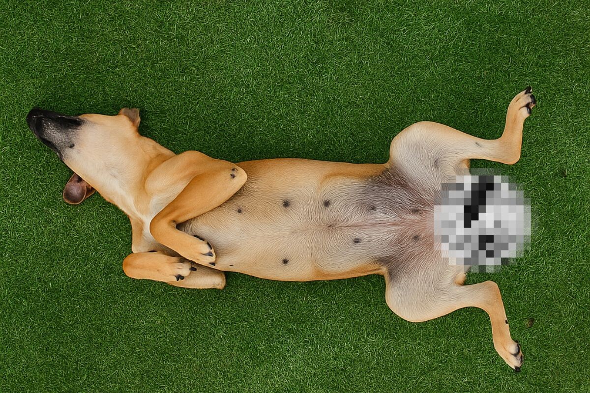 Почему у собаки кончики сосков темнеют