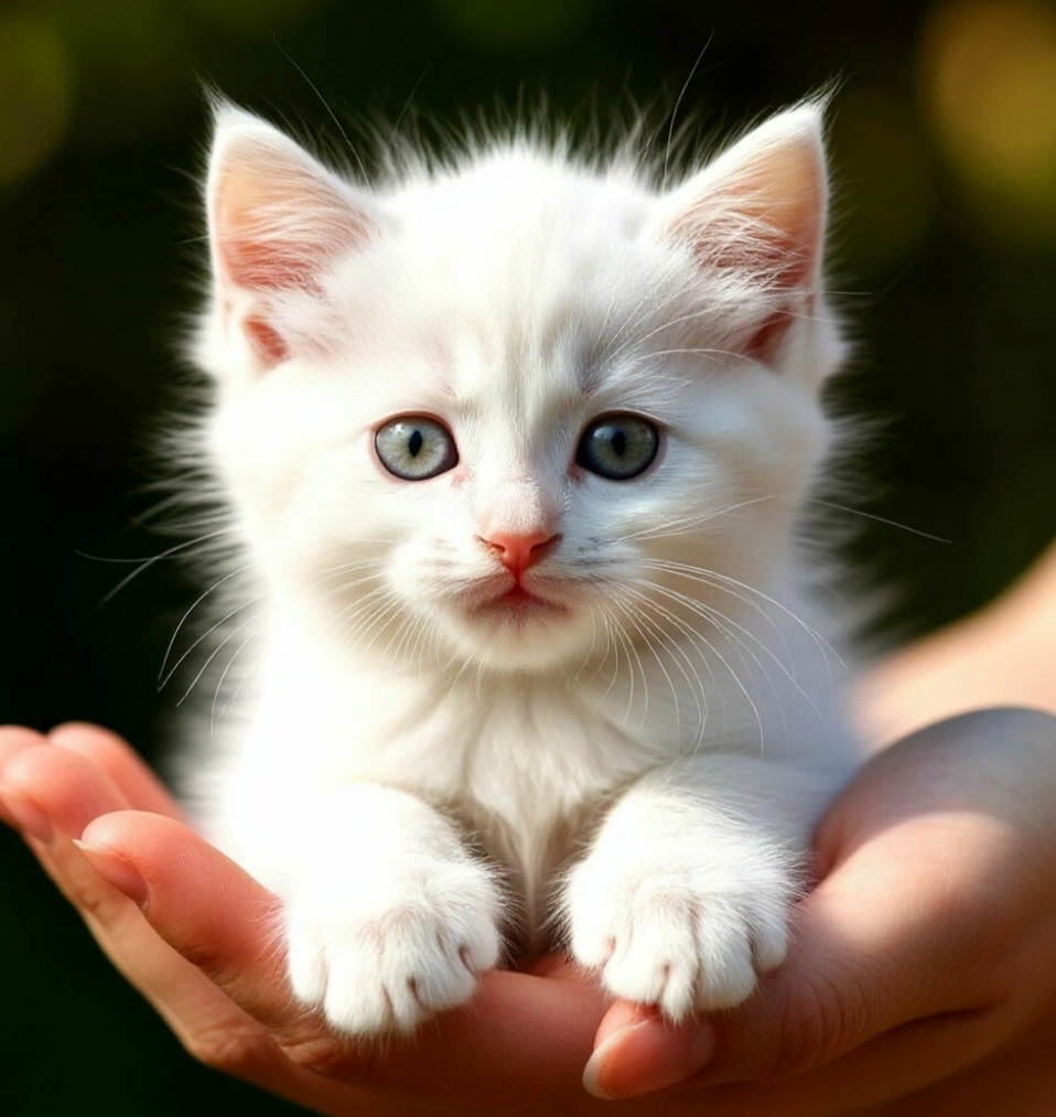 Белый котик