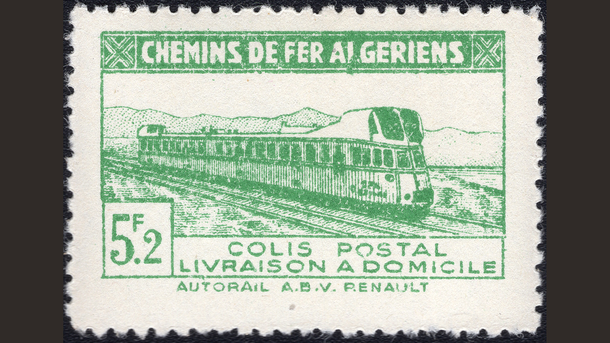 1. Алжир, 1945 год, № 945.27. Алжирские железные дороги.