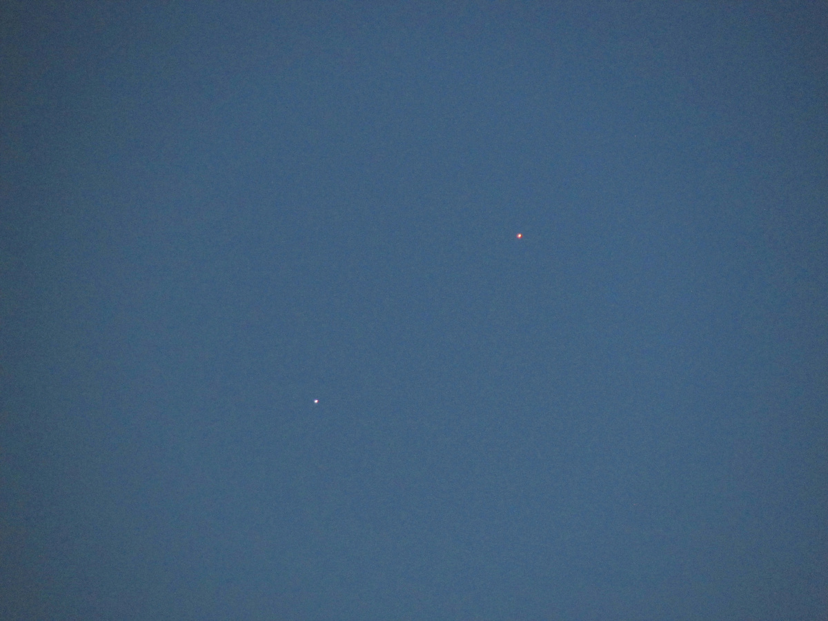 Регул и Марс 16 июня 2025 года, фото Ильи Сафрошина