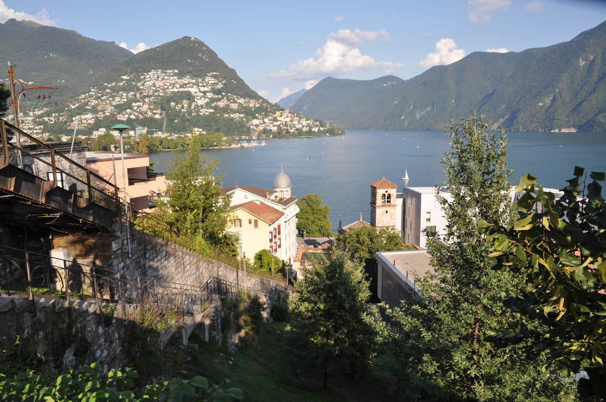 Вид на озеро Лугано