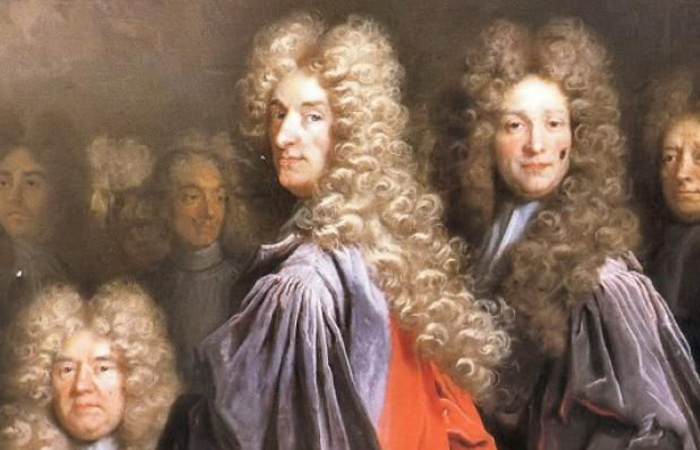 Мода на мужские парики появилась во времена правления короля Людовика 14. / Фото: Pinterest.com