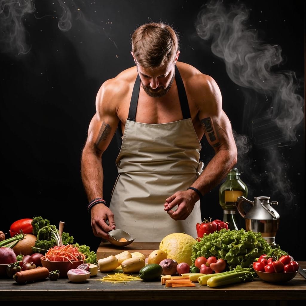 Для этой статьи воспользовалась ИИ. поэкспериментировать захотелось и фоток мужа в фартуке у меня нет 😁