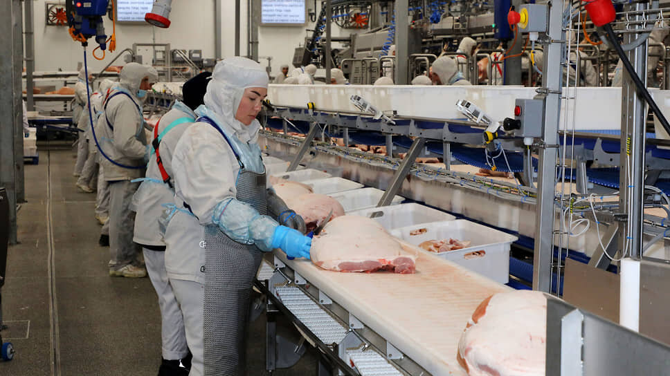 Мясоперерабатывающий комплекс в Павловском районе продолжает наращивать мощность.📷Фото: Константин Франовский / Коммерсантъ