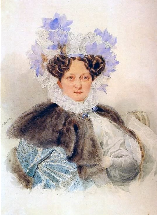 Екатерина Ивановна Загряжская (1779-1842), фрейлина, сестра Н.И.Гончаровой, тётка Н.Н.Пушкиной.
