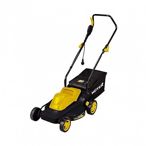 Как и другие косилки бренда, Huter ELM-35P выглядит скучновато