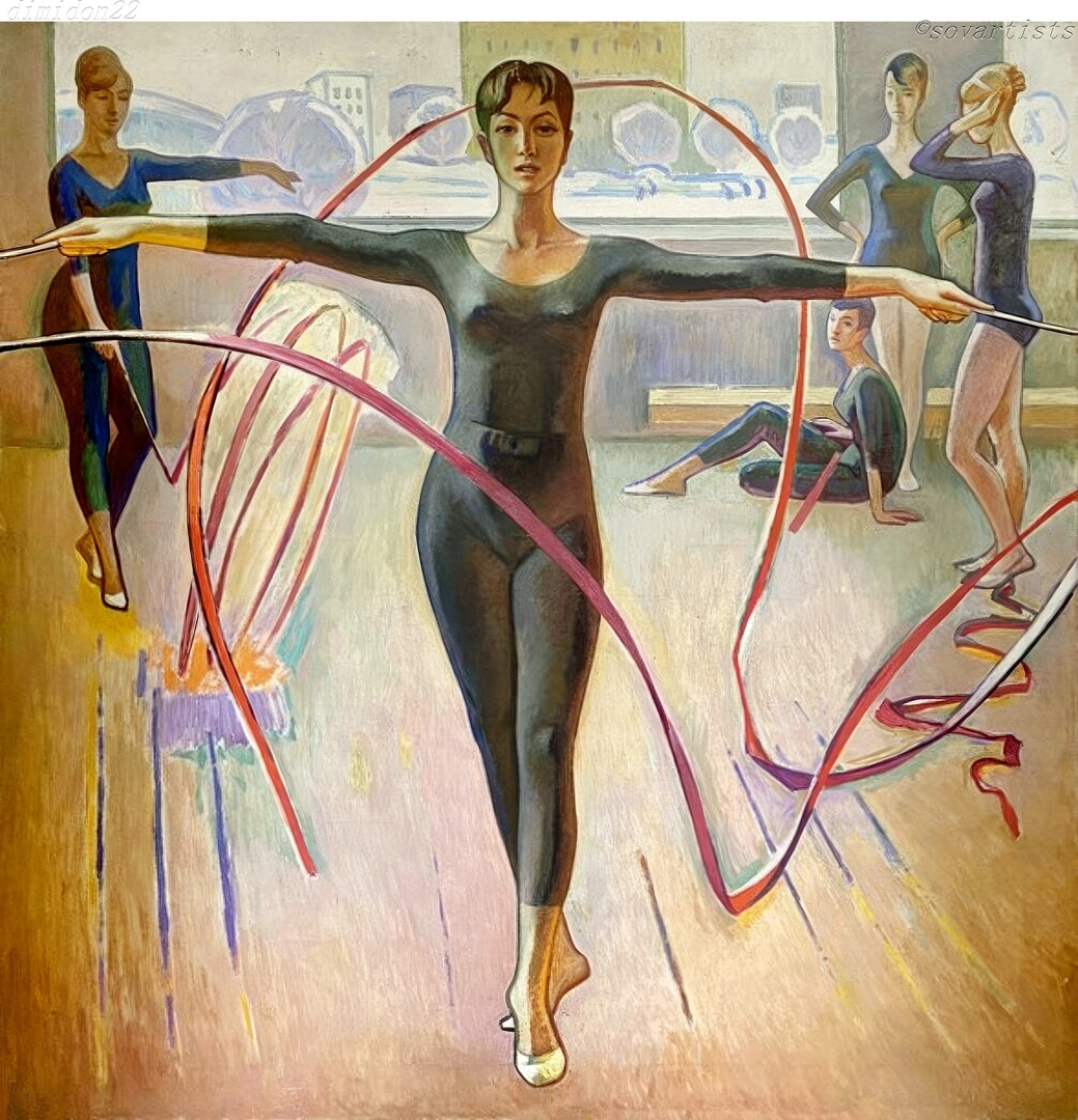 Гнеушев Константин Григорьевич "Гимнастки" 1967.