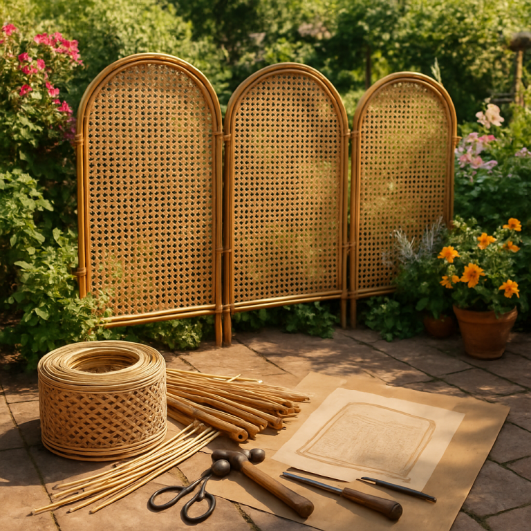    Создайте уют на даче: как сделать декоративные перегородки из ротанга своими руками Loza