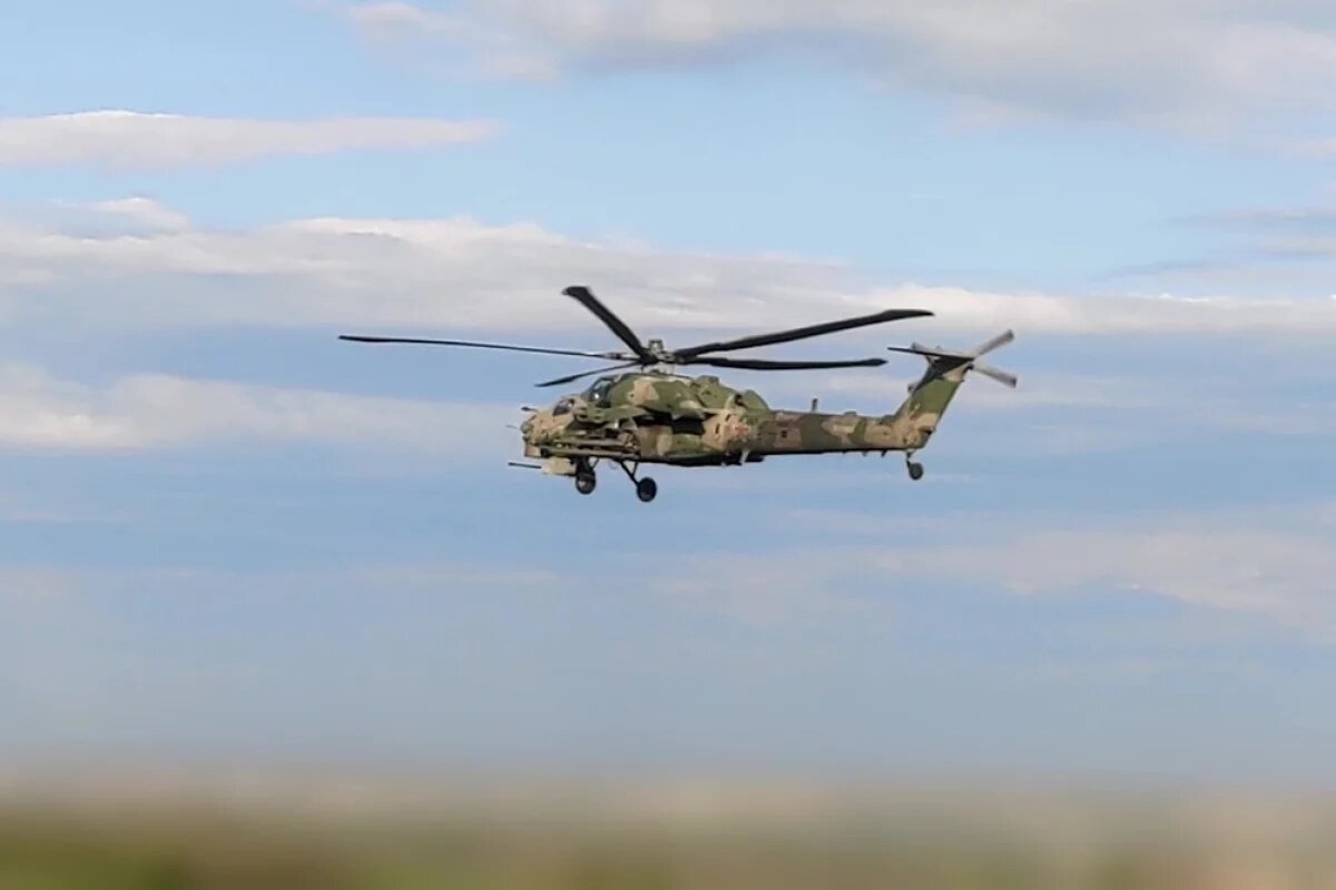    Вертолёты Ми-28НМ и Ка-52М нанесли удар по ВСУ в зоне группировки «Центр»