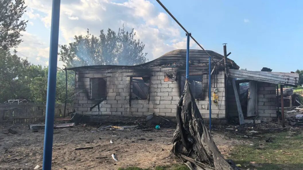    Дроны ВСУ каждый день совершают удары по приграничным селам. Фото: t.me/Hinshtein