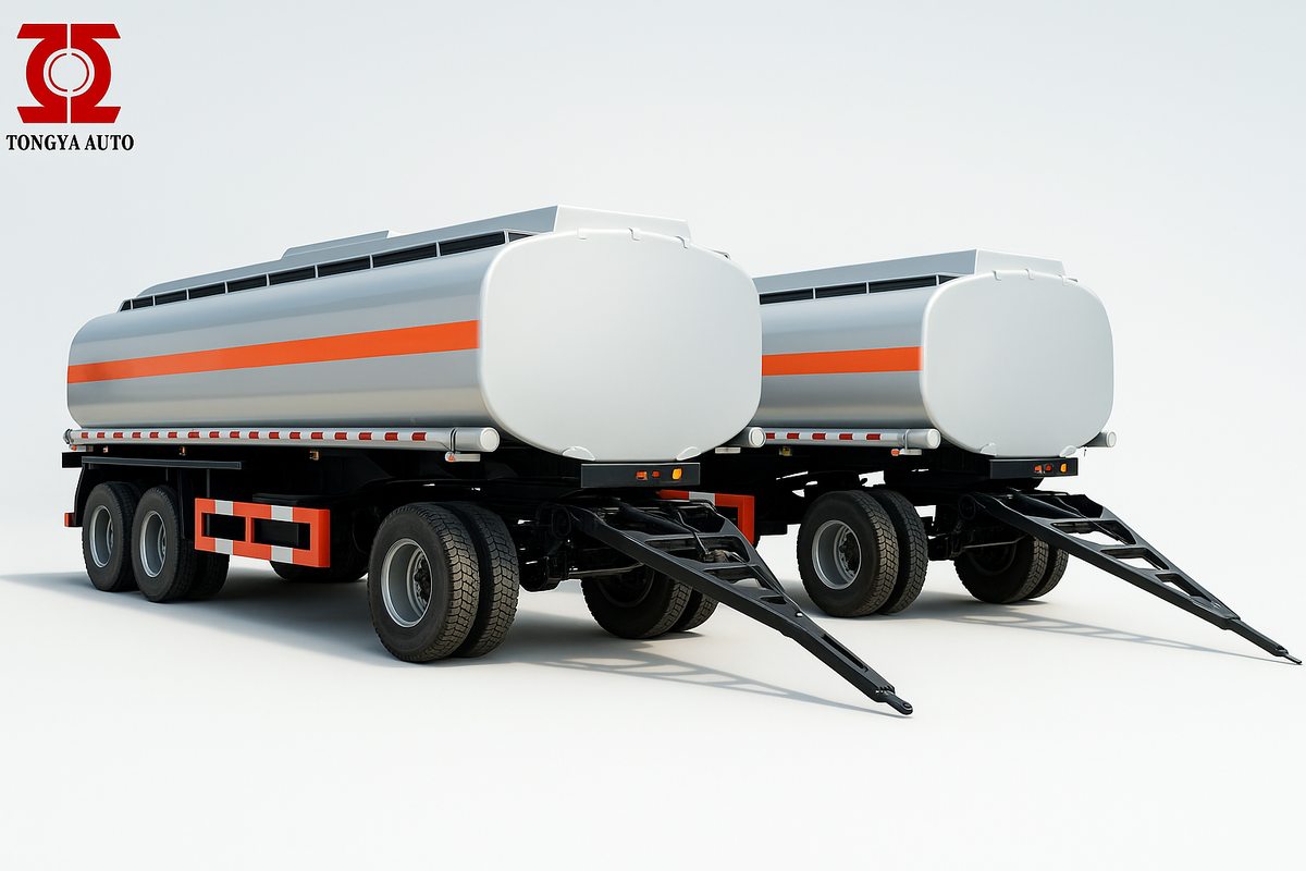 2 прицепа-цистерны от китайского производителя TONGYA AUTO