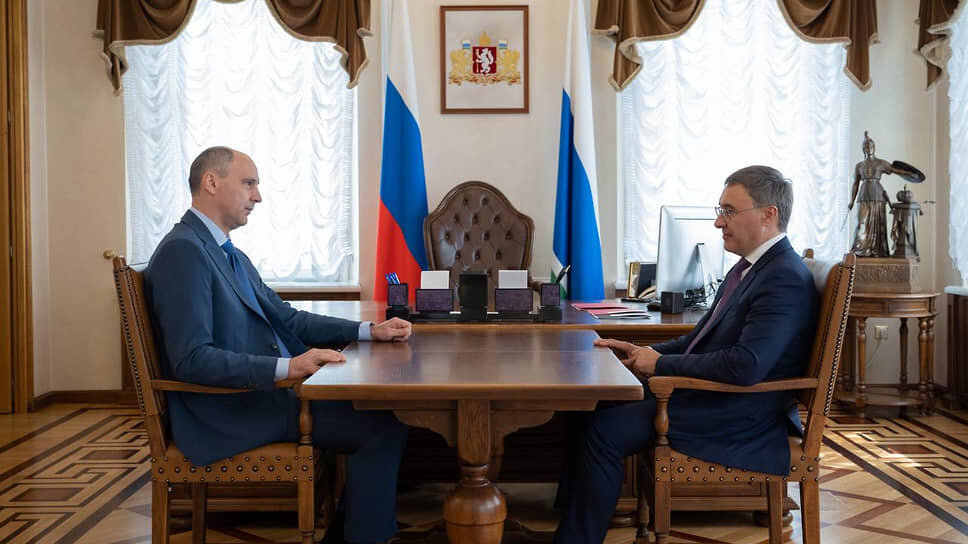 Денис Паслер и Валерий Фальков.📷Фото: telegram-канал врио губернатора Свердловской области Дениса Паслера