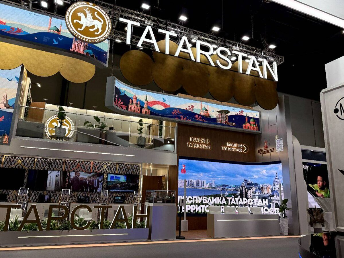 Стенд Татарстана на ПМЭФ-2022Фото: Телеграм-канал АИР РТ