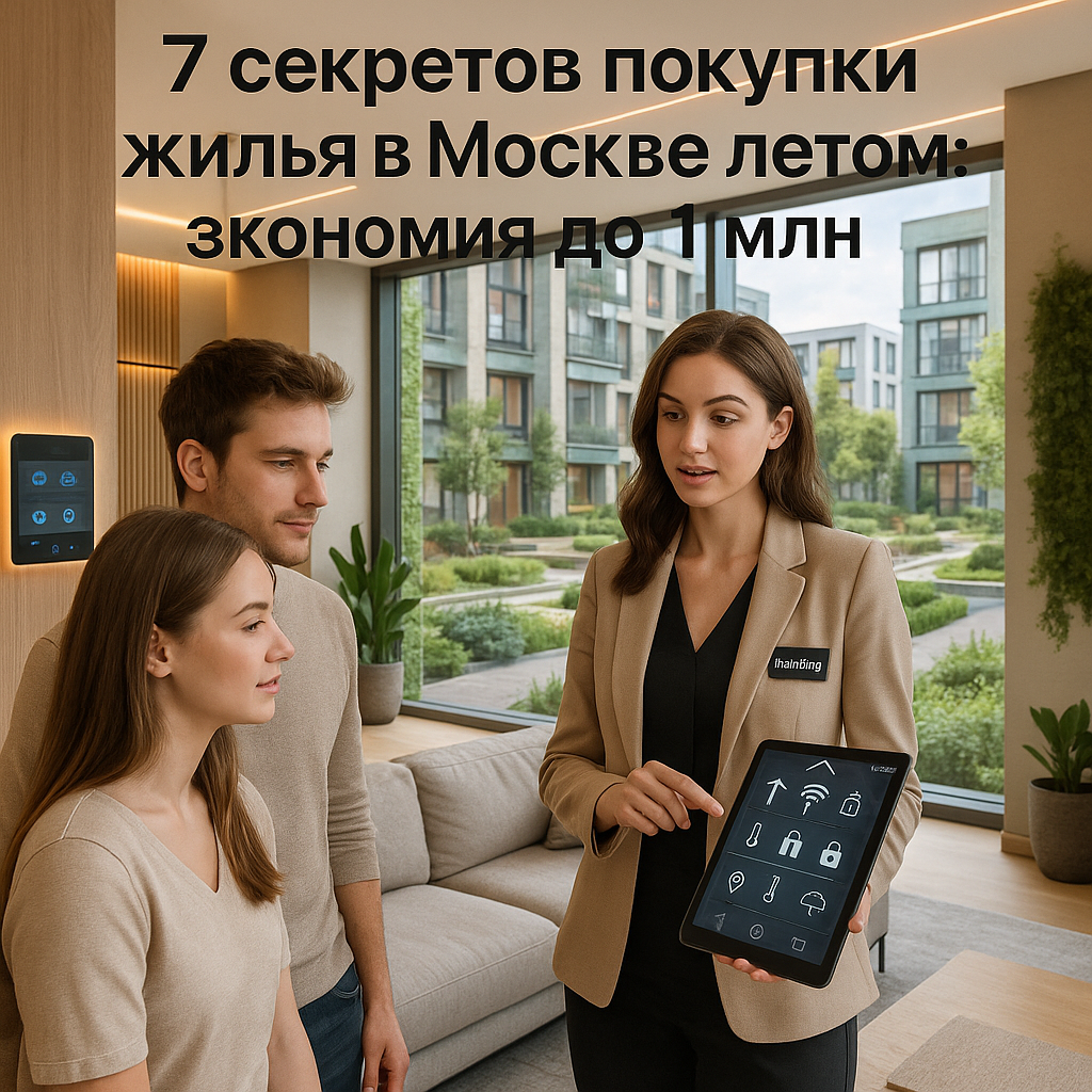    7 секретов покупки жилья в Москве летом: экономия до 1 млн Мария Ефимова