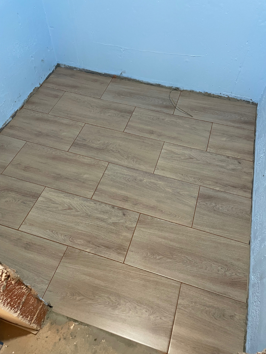 Пол в ванной