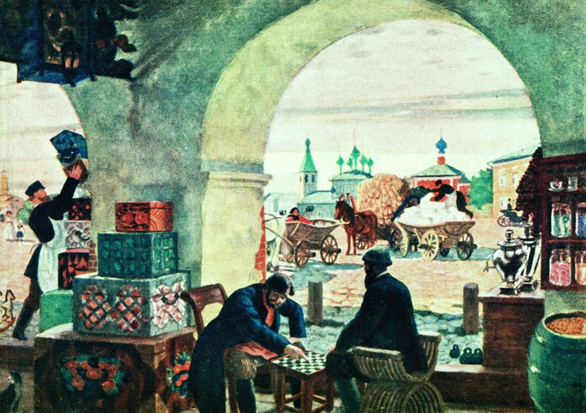 картина Б. М. Кустодиева