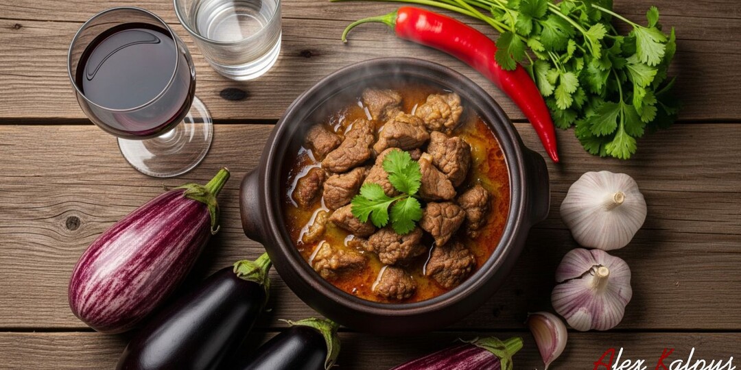 Рецепт настоящего грузинского чанахи от бабушки! Пальчики оближешь!