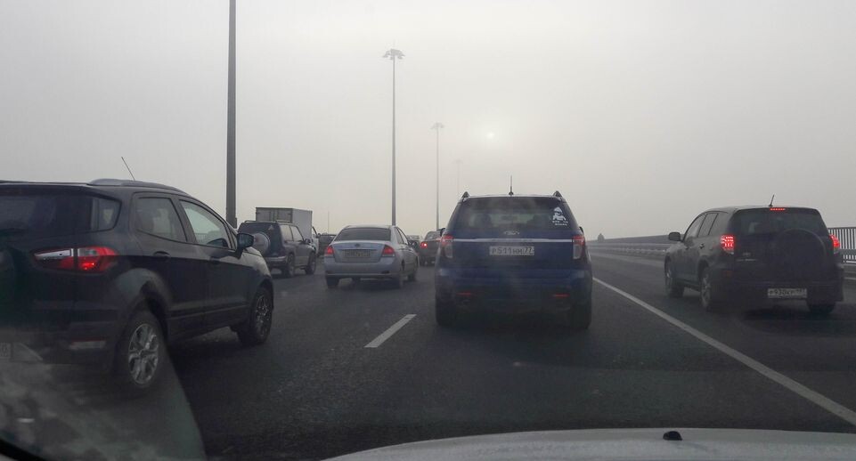    Туман на дорогах Москвы / Медиасток.рф