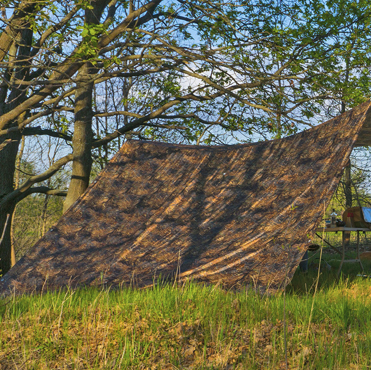 Туристический тент Берег с разделкой дымохода