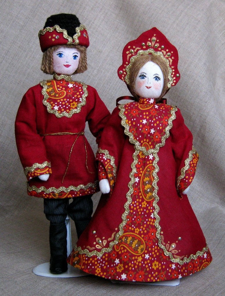 Куколки из серии "По мотивам русских сказок"  Фото автора.