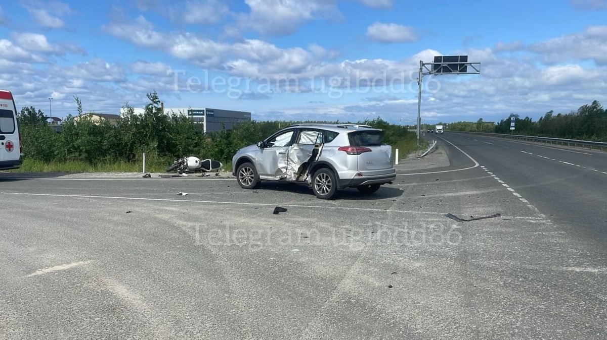    В Югре за сутки произошло три ДТП с мотоциклистами
