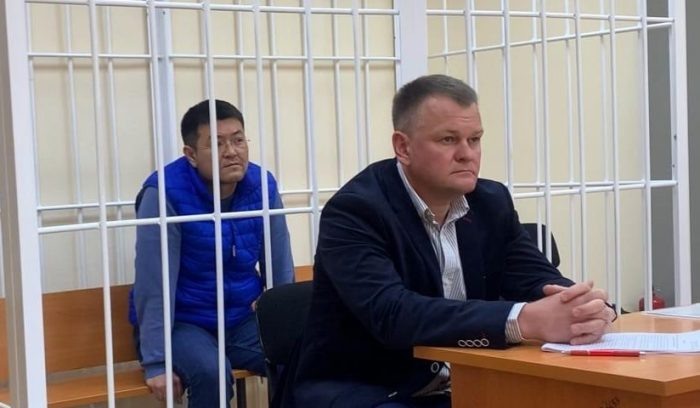 Избрание меры пресечения Рамилю Муслимову. Фото Управления Судебного департамента в Новосибирской области.