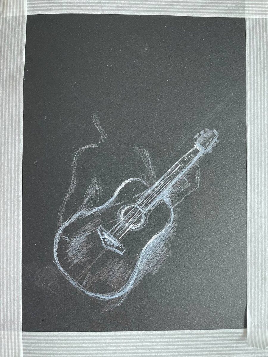 Очень понравилось фото работы со скотчем-рамкой, смотрится намного завершеннее чем без него