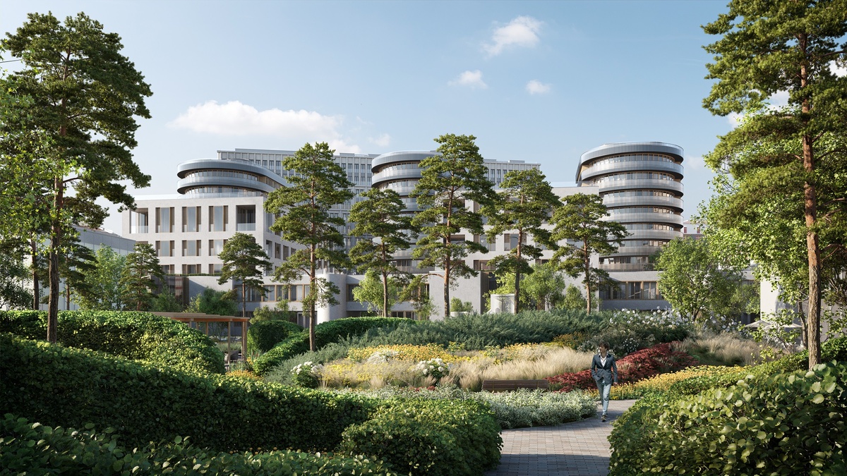 Парк в клубном квартале «Фрунзенская набережная»