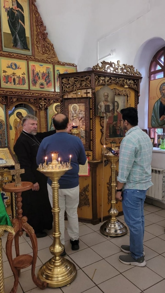 Жители Индии посетили курганский храм Пантелеймона. Фото: ВКонтакте Курганская епархия