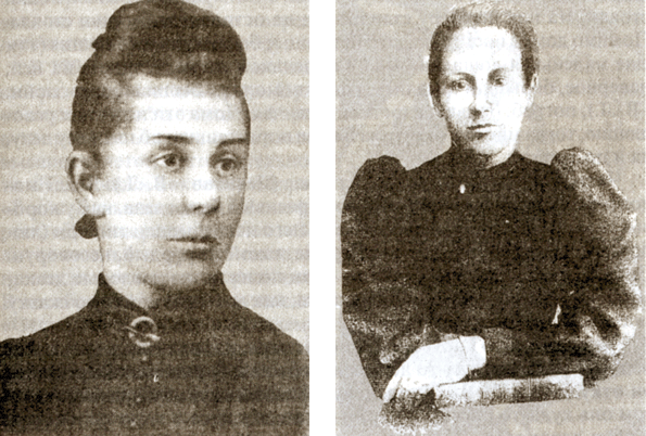 Анна Николаевна Турчанинова (слева) и Варвара Ивановна Турчанинова (справа).