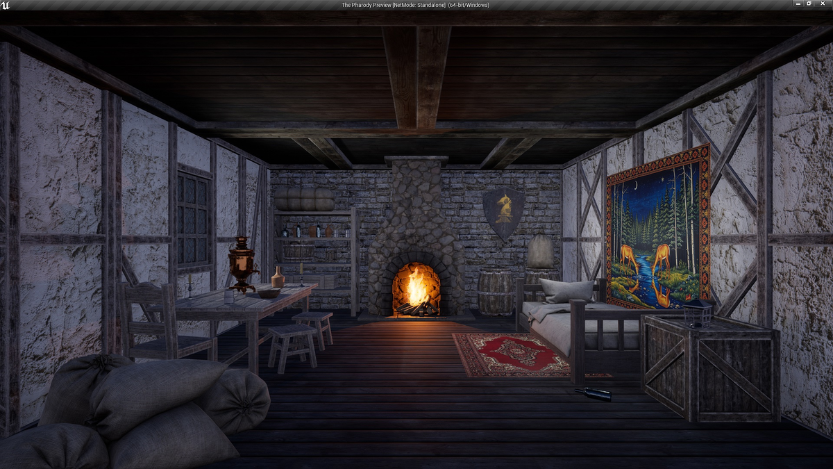 Домик Героя. Вид внутри.