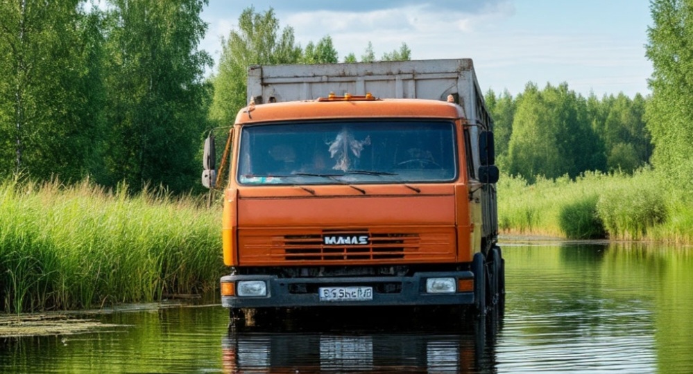 КамАЗ, который ушёл поплавать!