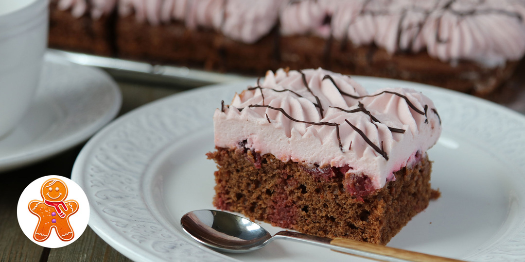 Вишнево-зефирный пирог