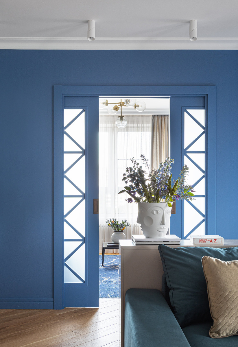 Сдвижные двустворчатые двери в пенал от DORIAN.RU. Коллекция VERONA модель 77. Реализованный проект дизайнера Алиповой Татьяны