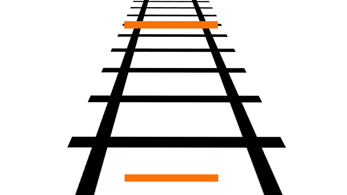 Иллюзия железнодорожных рельсов