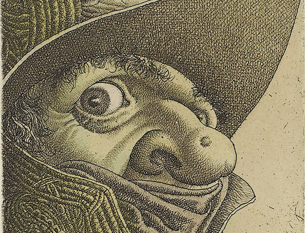 Борис Непомнящий, иллюстрация к повести Н.В. Гоголя «Нос». 2018. Бумага, офорт. Источник: litfund.ru