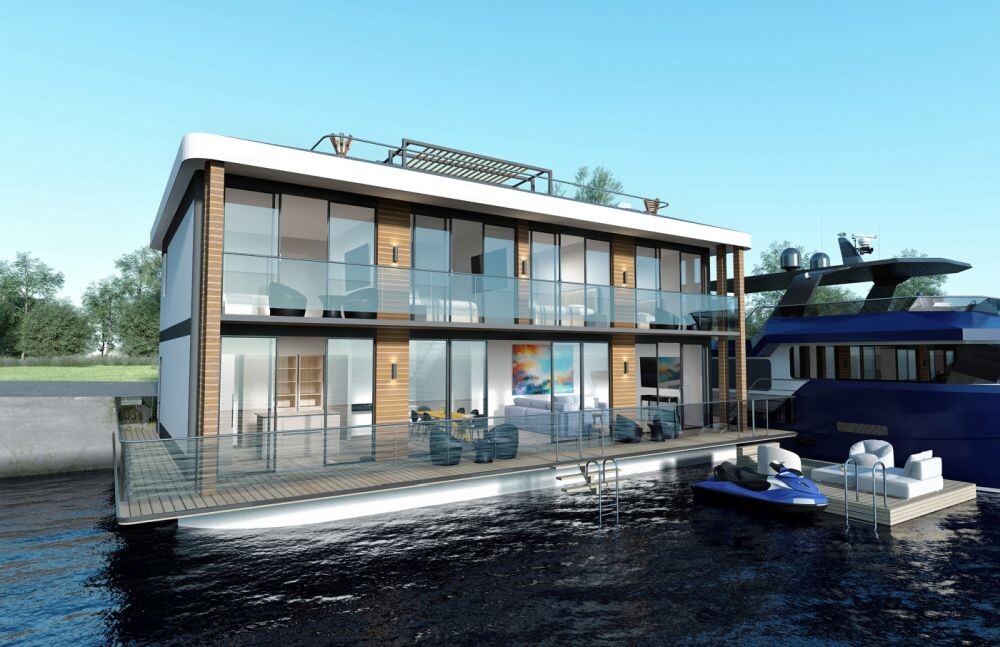 дом на воде 400 кв.м.