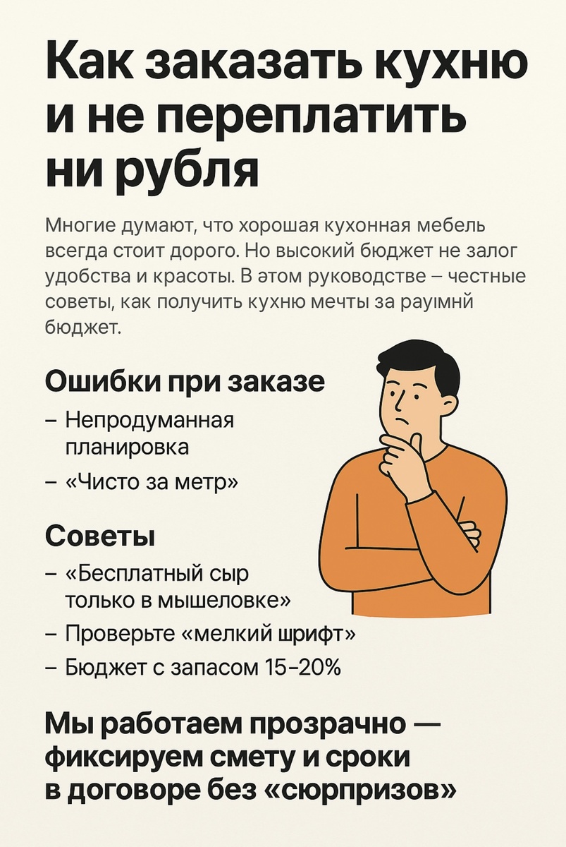 Скачать PDF 8 ошибок при заказе кухни 