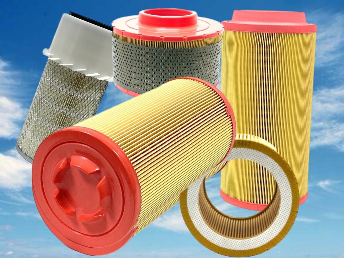 Рис. 1. Фильтры воздушные для винтовых компрессоров.