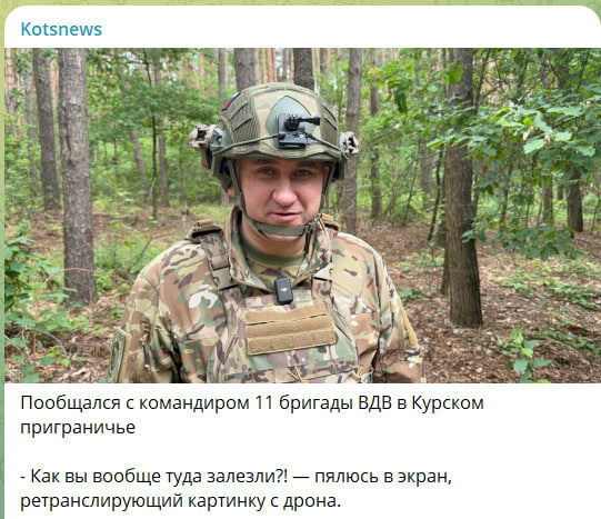    Скриншот с канала Kotsnews