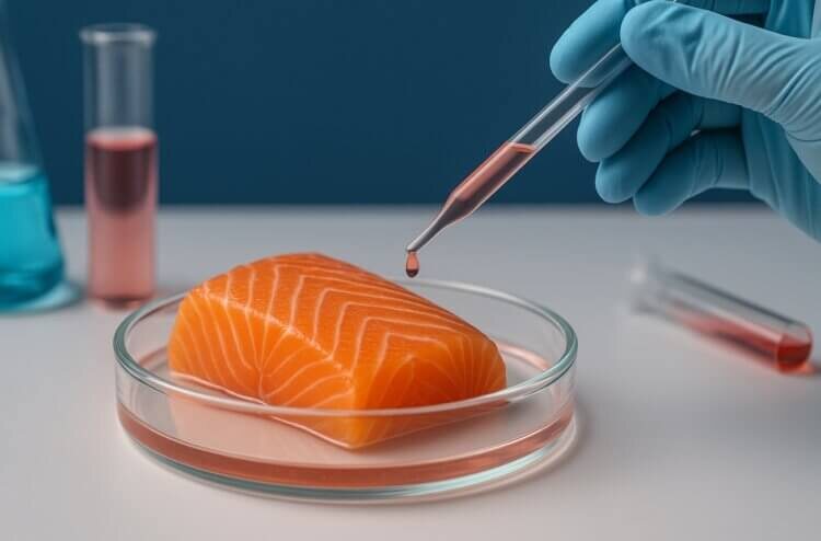 Ученые выращивают мясо лосося из пробирки в коммерческих целях.