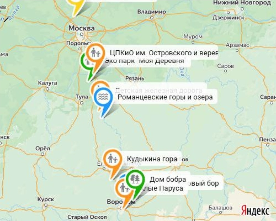 Карта содержит краткое рписание каждой локации - ссылка в конце статьи.