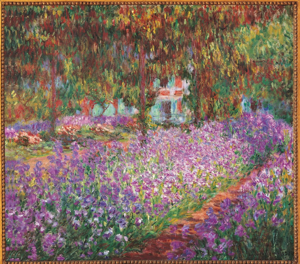 Клод Моне. «Сад художника в Живерни» (1900). Музей изящных искусств, Безансон.