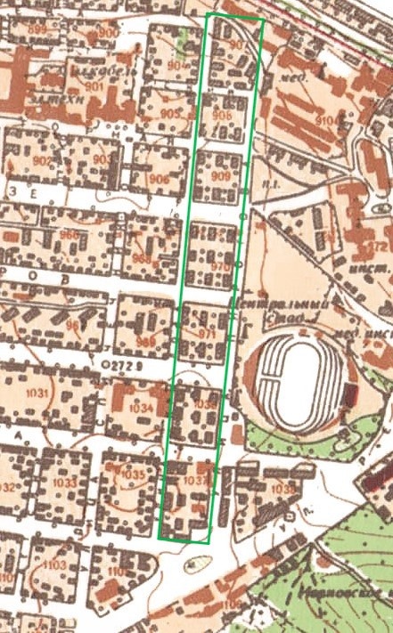 Фото: карта 50-х годов